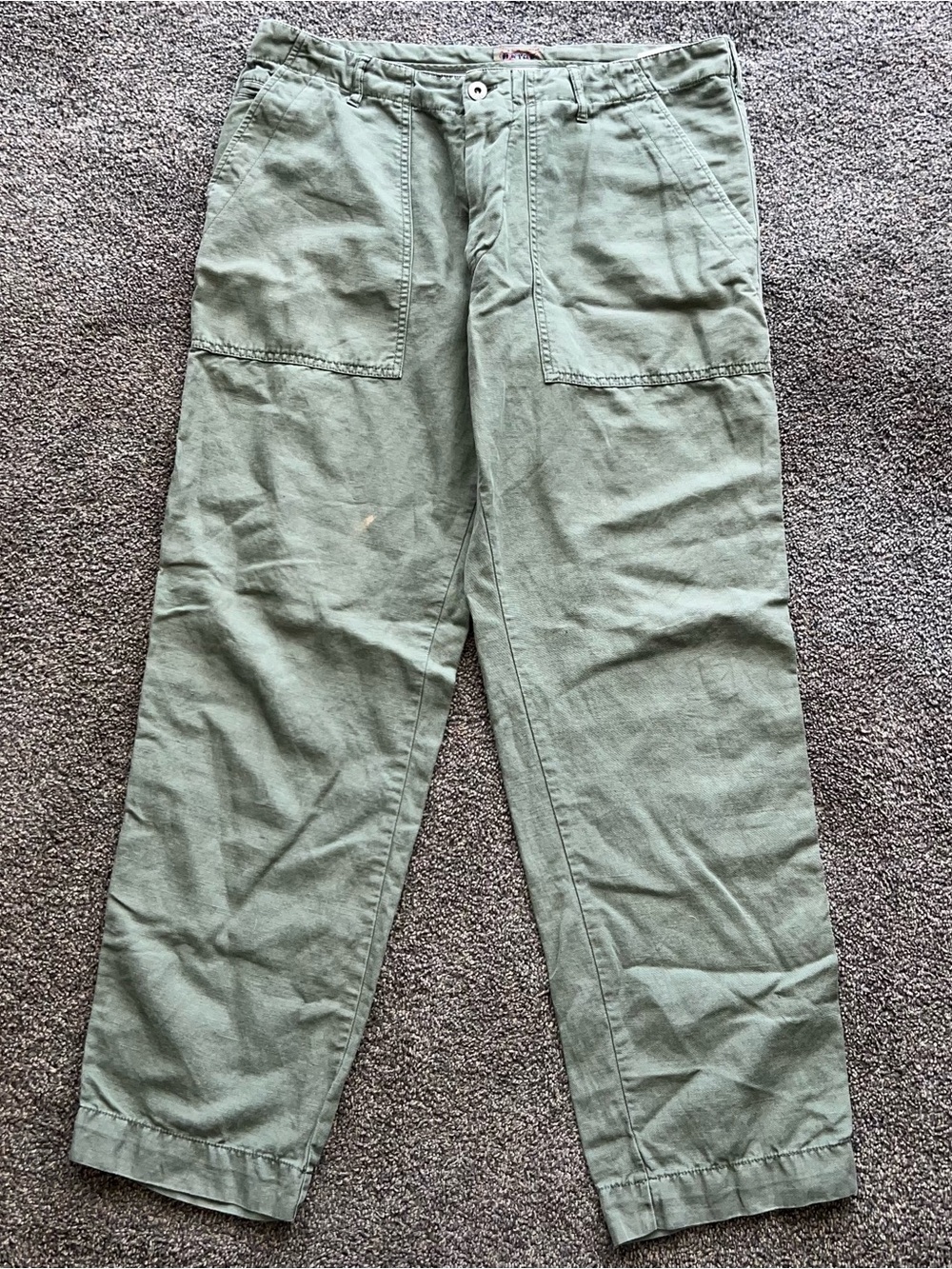 Vintage 1950’s James W. Brine Linen Pants Mens 36x30 Italy Made See Pictures - Picture 2 of 8